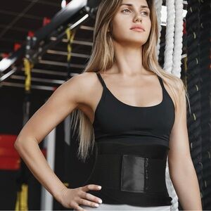 Waist trainer postpartum belt (two pack) pink and black